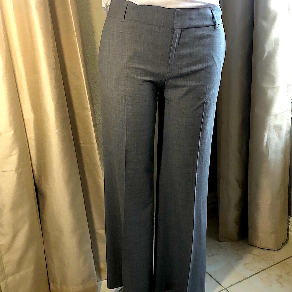 Banana Republic Gray Wide Leg Trousers
